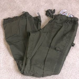 Army Green Koi Scrub Pants